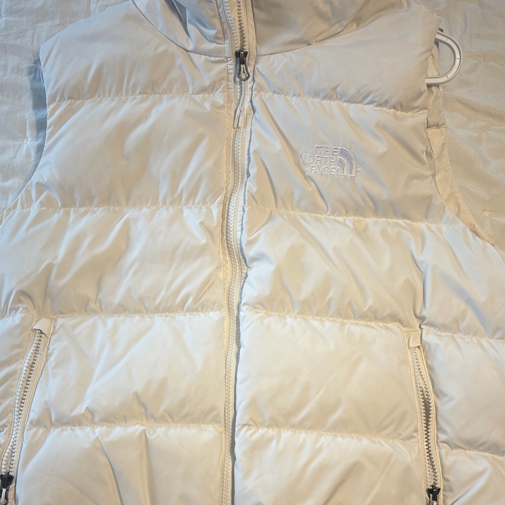 The North Face Off-White Puffer Vest